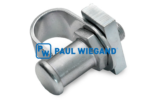 Verriegelungsbolzen Bucher Municipal Citycat 5006 inklusive Bügel + Gegenhalter Kabinentür M12x1 D: 17/21 l: 51 (68043165)