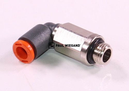 Steckverschraubung Vakuumpumpen Ersatzteile G1/8" d: 6 gewinkelt (20020034)