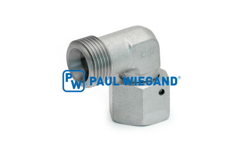 Winkelverschraubung DIN/ISO 2353/8434-1 15L (M22x1,5) 90° verzinkt (90000910)