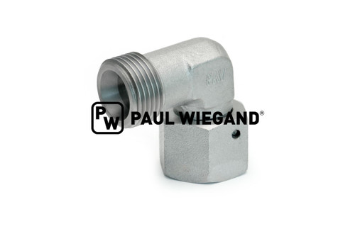 Winkelverschraubung DIN/ISO 2353/8434-1 15L (M22x1,5) 90° verzinkt (90000910)