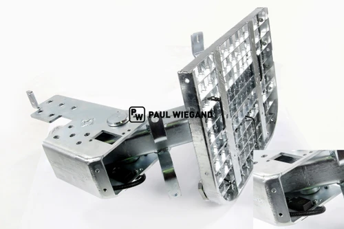 Trittbrett Faun Variopress mit Sensor links/rechts verzinkt SET stellungsüberwacht ab 2010 (01027737)