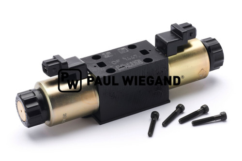 Wegeventil Faun ENVIRONNEMENT Variopress 5 Steuerblock Ausschubwand Drossel 1,7mm 12/24VDC 4/3 Wege  (70017445)