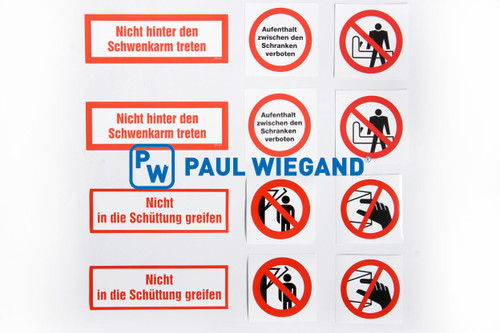 Satz Zöller Aufkleber Schüttung "UVV" (11990095)