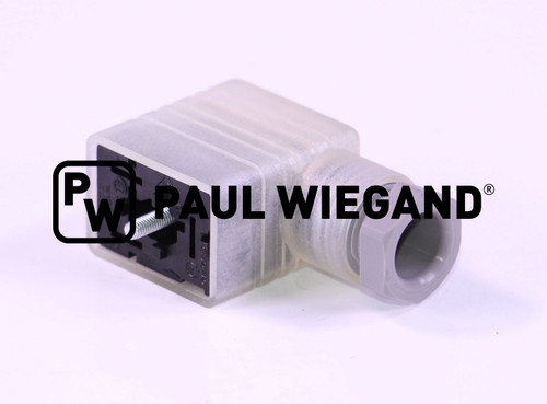 Ventilstecker Bucher Municipal mit LED DIN 43650-B PG9 24VDC schmal  (68801097)