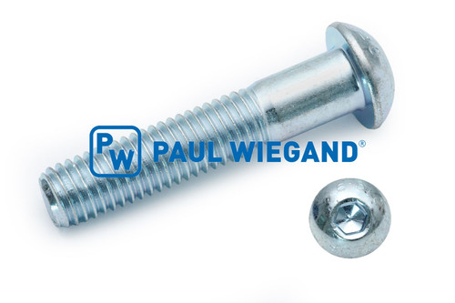 Linsenkopfschraube mit Innensechskant DIN/ISO 7985/7380-1 M10x50 Vollgewinde verzinkt (90000733)