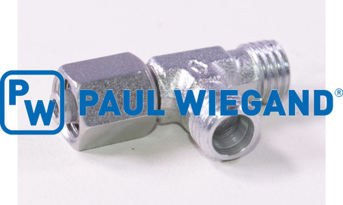 T-Stück RAVO mit Überwurfmutter DIN/ISO 2353/8434-1 6L (M12x1,5) verzinkt (60010529)