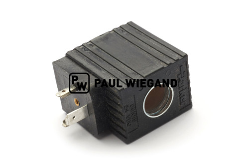 Magnetspule Bucher Municipal Citycat 5000 Regelventil Geschwindigkeit d: 16,2/27 l: 32 b: 40 h: 45 24VDC (68044280)