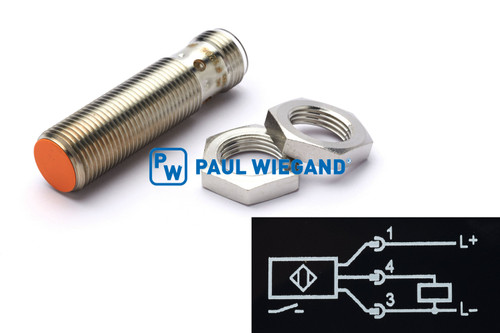 Näherungsschalter Bucher Municipal VM-Motori Drehpunkt M12x1 l: 45 Schließer (no) (PNP) (68034028)