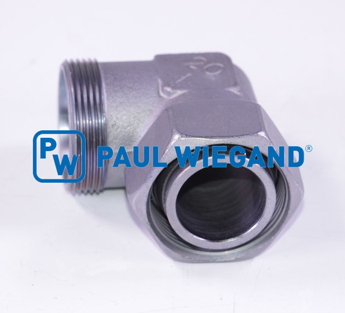 Winkelverschraubung Bucher Municipal Citycat 5000 mit Überwurfmutter Hydraulikpumpe (68044506)