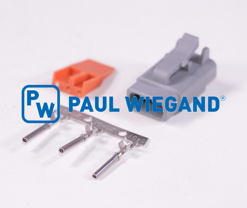 Buchsengehäuse komplett "DEUTSCH" DTM-Serie 3-polig  (93001167) Buchsengehäuse komplett "DEUTSCH" DTM-Serie 3-polig  (93001167)