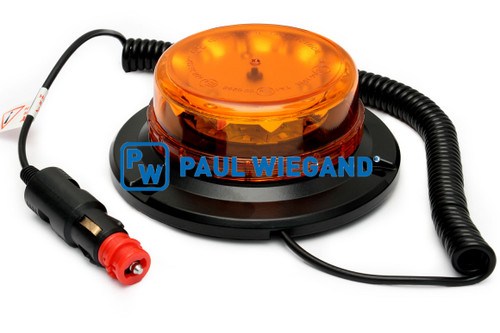 Doppelblitz LAP Blitzleuchte mit Magnetfuß LED 12/24VDC orange  (85010028)