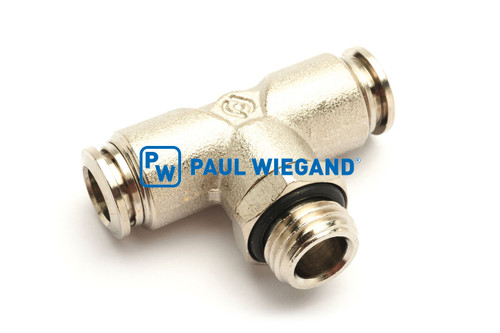 Steckverschraubung Schmidt Normteile T-Stück G1/4" x 8  (63800260)