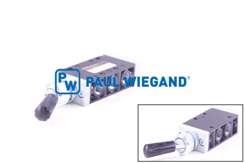 Wegeventil Faun Viatec Viajet 6-7 Pneumatikanlage Verschlussklappe Heckabsaugung G1/8" 5/2 Wege handbetätigt  (61034316)