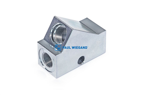 Gehäuse NTM Frontlader Druckfolgeventil Hydraulikzylinder Heckteil G3/8"-M20x1,5 (25040004)