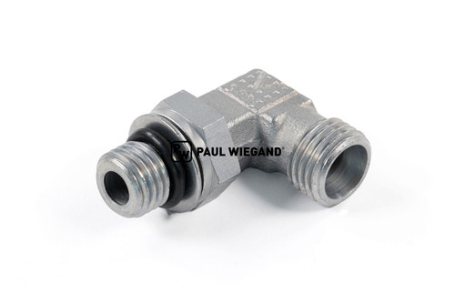Elbow fitting Johnston hydraulic motor M12x1.5-8L (M14x1.5) galvanized (67012525)