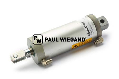 Pneumatikzylinder Bucher Municipal Cityfant 6000 komplett Saugschacht KS: 20 Hub: 60 EBM: 253.5 (68084003)