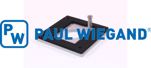 Einbauplatte Haller x1/x2  für Drucktaster Signal Aluminium  (03027084)