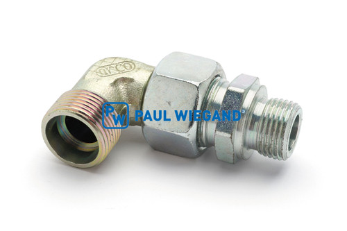 Winkelverschraubung Haller x2 Teleskopzylinder Ausschubwand M18x1,5/M22x1,5-15L verzinkt (03027115)