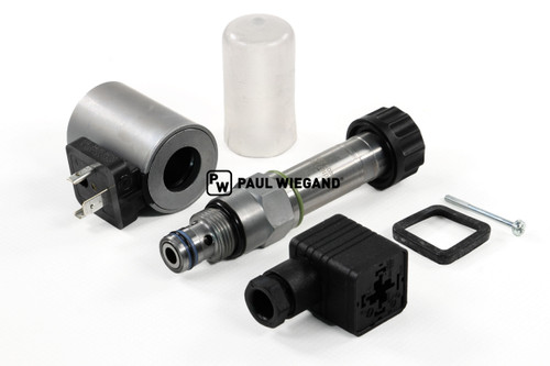 Wegeventil MUT Variopress inklusive Magnetspule Steuerblock Hydraulikzylinder 24VDC 2/2 Wege (14900241)