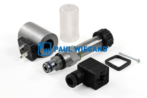Wegeventil MUT Variopress inklusive Magnetspule Steuerblock Hydraulikzylinder 24VDC 2/2 Wege (14900241)