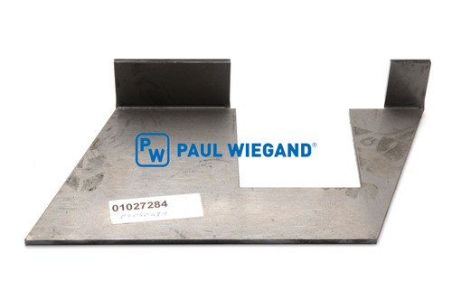Verstärkungsblech Faun Variopress Heckteilverriegelung rechts l: 318 b: 157 h: 52 s: 5 (01027284)