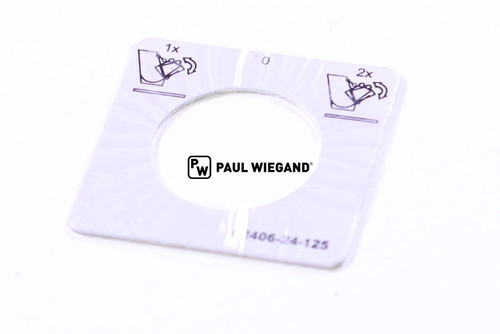 Schild Zöller 2406 Rotary Bedieneinheit Wahlschalter Entleerung d: 24.5 l: 40 b: 40 s: 1  (11056026)