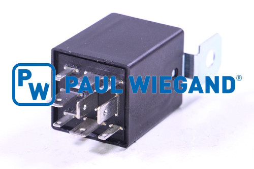 Relais mit Halter und  Widerstand Fahrtrichtung Lenkstock 9-polig 12VDC 2A Wechsler  (63015032)