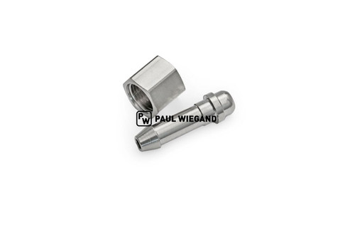 Schlauchtülle G 1/8" Messing vernickelt D: 6 (1/4") Innengewinde (90001156)