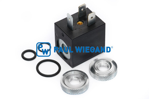 Magnetspule HS Fahrzeugbau HSS420 Kammverriegelung d: 8,2/16,6 l: 22 b: 28.5 h: 29 24VDC (05013062)