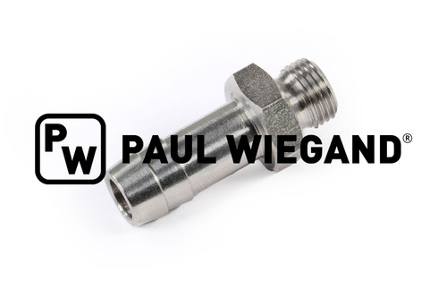 Schlauchstutzen G1/8" D: 9 (3/8") Edelstahl (90000648)