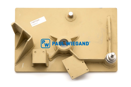 Lagerplatte Zöller 249 Hydraulikzylinder + Umlenkhebel links bis 2004  (11077047)