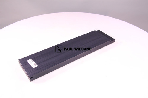 Gleitklotz HS Fahrzeugbau Frontlader Pressschild vorn links/hinten rechts unten l: 535 b: 154 h: 38 schwarz  (05018523)