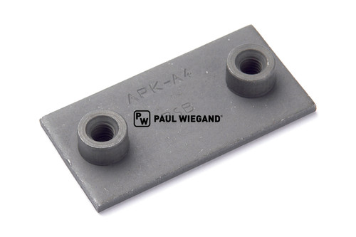 Weld-on plate Bracket shaft Safety barrier DIN 3015-1 M6 steel l: 59 w: 30 (11223218)