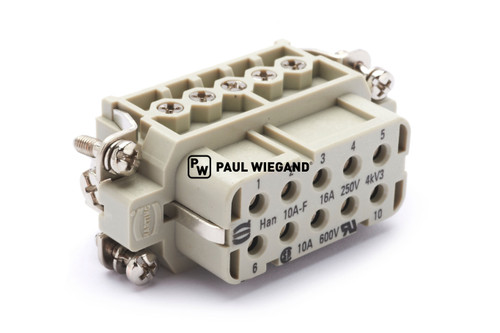 Buchseneinsatz "Harting" 10-polig 0,75 - 2,5 mm² (93000282)