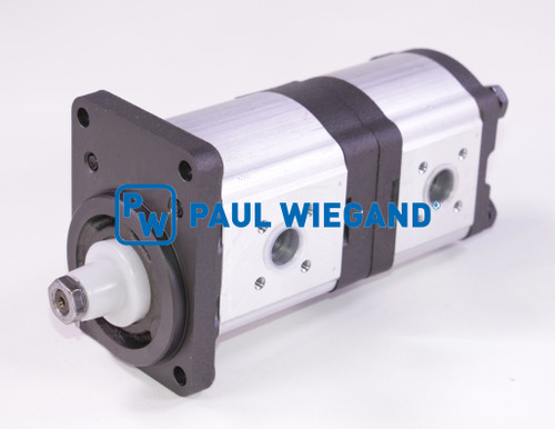 Hydraulikpumpe Faun Viatec Viajet 6-7 Spannrolle Gebläseantrieb Arbeitshydraulik linksdrehend 22+11 cm³ (61034081)