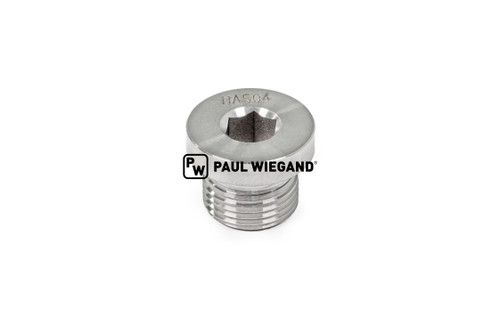 Verschlussschraube mit Innensechskant G3/8" ED Edelstahl (90001319)