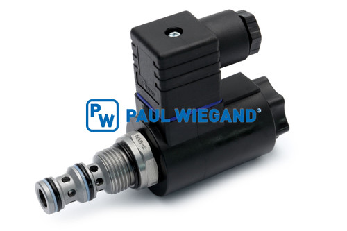 Wegeventil Bucher Municipal Citycat 5006 inklusive Magnetspule Steuerblock Besensteuerung 24VDC 3/2 Wege (68044551)