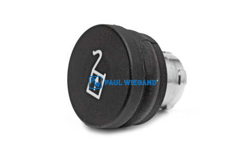 Drucktaster Geesink GPM II ZB2-Serie vorne "ENTLADEN" schwarz (02011055)