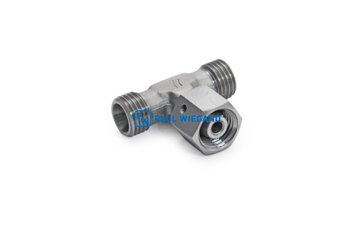 T-Stück mit Überwurfmutter DIN/ISO 2353/8434-1 8L (M14x1,5) verzinkt (68043407)