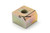 Halteblock Johnston C200 mit Gewindeeinsatz Aufnahmeplatte Laufrad l: 30 b: 30 h: 20  (67022027)