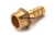 Faun Viatec G3/8" Nickel-Plated Hose Fitting, Diameter: 9, Straight Male Thread (61800183)