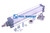 Pneumatikzylinder HS Fahrzeugbau Pendelpresse Pendelpresse Staubklappe  (05017366)