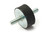 Gummi-Metall-Puffer Schmidt Normteile M12x33 55° Shore D: 60 h: 25 Typ"A"  (63800347)