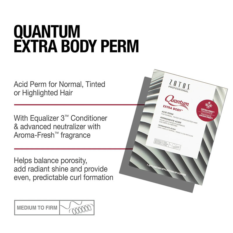 Quantum Extra Body Acid Perm Medium to Firm - DBC Hair &amp; Beauty Supplies