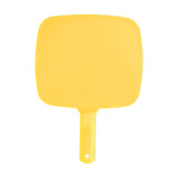Large Yellow Square Handheld Salon Mirror
