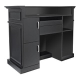 Ebony Reception Desk Black