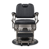 Bison 2.0 Barber Chair Dark Chrome Frame- Black A710