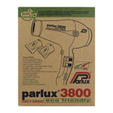 Parlux 3800 Ionic Ceramic Hair Dryer -Black