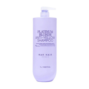 NAK Hair Platinum Blonde Anti-Yellow Shampoo 1L NAK Hair Platinum Blonde Anti-Yellow Shampoo 1L