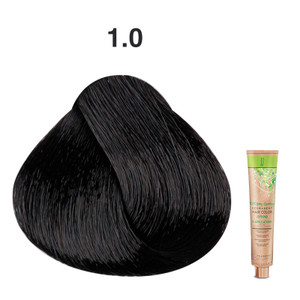 JJ's 100% Gray Coverage Permanent Hair Colour Cream 100ml - 1.0 Cool Natural Black